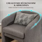 Aksominis fotelis su pakoja (Pilka)