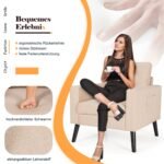 Ergonomiškas fotelis su ranktūriais ir šoninėmis kišenėmis (Smėlio)