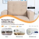 Ergonomiškas fotelis su ranktūriais ir šoninėmis kišenėmis (Smėlio)