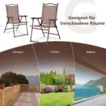 Sulankstomų lauko kėdžių komplektas (2 vnt) (Ruda)