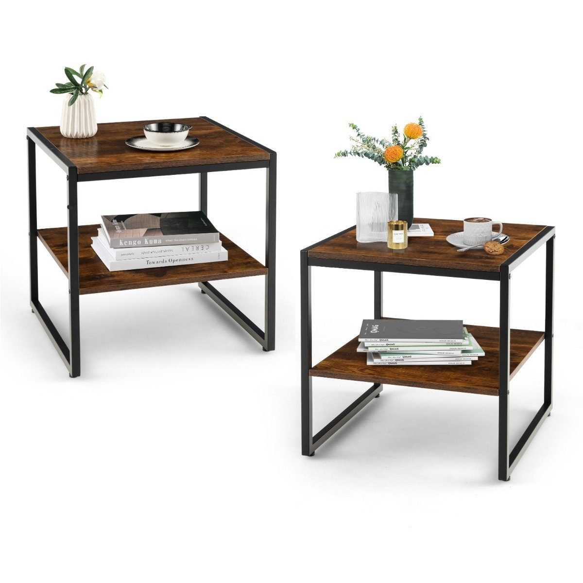 set_aus_2_beistelltischen_-2er-set_couchtisch-jv10793cf-2_1_ Daugiafunkciai staliukai (2 vnt.) su atviru laikymu (Ruda)