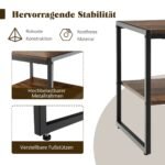 Daugiafunkciai staliukai (2 vnt.) su atviru laikymu (Ruda)