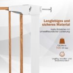 Apsauginiai varteliai kūdikiams ir gyvūnams automatiškai užsidarantys (Balta)