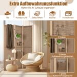 Erdvės daliklis su 4 kišenėmis ir 2 kabliukais (Natūrali)