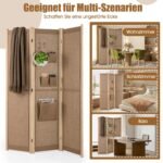 Erdvės daliklis su 4 kišenėmis ir 2 kabliukais (Natūrali)