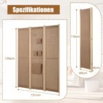 Erdvės daliklis su 4 kišenėmis ir 2 kabliukais (Natūrali)