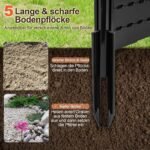 Tvirtas dviejų panelių HDPE lauko privatumo sienelė 115 cm aukščio (Juoda)