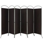 Sulankstomas šešių panelių pertvarų rinkinys (Ruda)