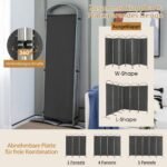 6 dalių sulankstomas pertvaros (Pilka)