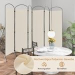 Sulankstomas 6 dalių pertvarų komplektas 331 x 188 cm (Smėlio)