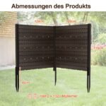 Apsauginė tvorelė lauko erdvėms du skydeliai 120 x 115 cm (Ruda)