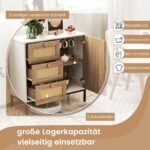 Indų spintelė su vienomis durelėmis ir trimis stalčiais natūrali (Natūrali)