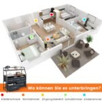 Sąnaudų spintelė su penkiais stalčiais ir viršutine lentyna (Rustiška ruda)