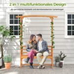 Sodo arka su suoliuku ir atramine tvorele (Geltona)