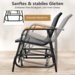 Sodo suoliukas su glotniu slydimu ir kvėpuojančia sėdyne (Pilka)