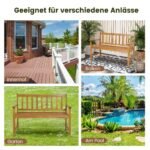 Akacijos medienos dvivietis terasos suoliukas 360 kg (Natūrali)