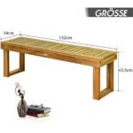 Stacionari sodo suoliukas iš akacijos medienos atlaikantis iki 360 kg (Natūrali)