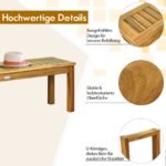 Stacionari sodo suoliukas iš akacijos medienos atlaikantis iki 360 kg (Natūrali)