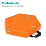 Vaikų sėdmaišių rinkinys (6 vnt.) su rankena ir nuimamu užvalkalu (Įvairiaspalvė)