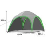 Daugiafunkcis sodo ir paplūdimio paviljonas su UV apsauga ir transportavimo krepšiu (Žalia)