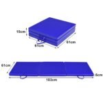 Sulankstomas minkštas sporto ir gimnastikos kilimėlis (Mėlyna)