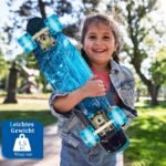 Mini riedlentė 56 cm su PU ratukais (Mėlyna)