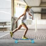 Mini riedlentė 56 cm su PU ratukais (Mėlyna)