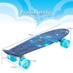 Mini riedlentė 56 cm su PU ratukais (Mėlyna)