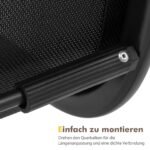 Lauko baldų komplektas: staliukas dvi kėdės ir dvivietė sofa (Juoda)