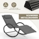 Lauko supamasis gultas su galvos atrama ir kvėpuojančiu užvalkalu (Pilka)