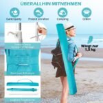 Stalinis saulės skėtis su fiksatoriumi reguliuojamas (Mėlyna)