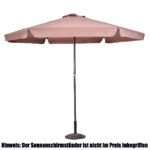 Pastatomas Skėtis nuo Saulės su Vėjo Anga Ø300cm (Ruda)