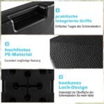 Mobilus skėčio stovas su ratukais užpildomas vandeniu ar smėliu (Juoda)