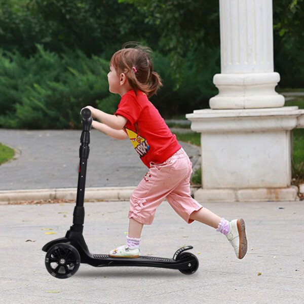 Reguliuojamo aukščio triratis paspirtukas vaikams (Raudona)