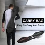 Manevringas Waveboardas su šviečiančiais ratukais (Juoda)