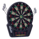 Elektroninė smiginio lenta su 27 žaidimais ir 4 LCD ekranais (Juoda)