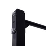 Patvarus treniruočių stovas su reguliuojamais laikikliais (Juoda)