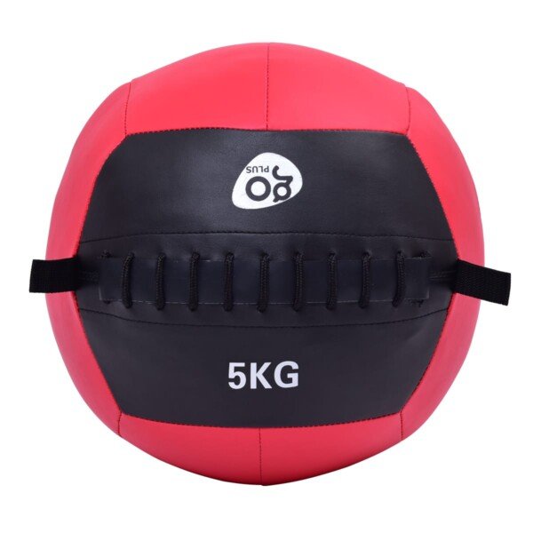 Profesionalus sieninis kamuolys (Wall Ball) su dirbtinės odos danga (Raudona ir juoda)