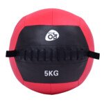 Profesionalus medicininis kamuolys Wall Ball treniruotėms (Raudona ir juoda)