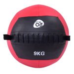 Profesionalus medicininis kamuolys Wall Ball treniruotėms (Raudona ir juoda)