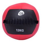 Profesionalus medicininis kamuolys Wall Ball treniruotėms (Raudona ir juoda)