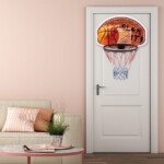 Mini krepšinio lenta su sieniniu tvirtinimu (Juoda)