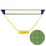 Reguliuojamo aukščio badmintono tinklo komplektas su raketėmis ir kamuoliuku (Geltona)