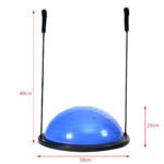 Balansinis treniruočių kamuolys su virvėmis Ø59cm (Mėlyna)