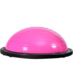 Balansinis treniruoklis kamuolys su pasipriešinimo virvėmis Ø59cm (Rožinė)
