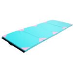Sulankstomas sporto ir gimnastikos kilimėlis su rankenomis 300x120x5 cm (Mėlyna)