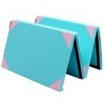 Sulankstomas gimnastikos ir sporto kilimėlis (300x120x5cm) (Rožinė)