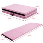 Sulankstomas gimnastikos matas 300x120x5 cm (Mėlyna)