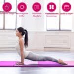 Sulankstomas jogos ir gimnastikos čiužinys 240x120x5 cm (Rožinė)