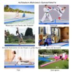 Pripučiamas gimnastikos takelis 300 x 100 cm (Mėlyna)